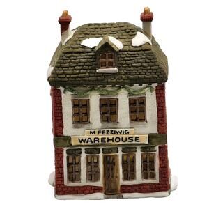 Dept 56 M. Fezziwigs Warehouse Heritage Village A Christmas Carol VTG 1986